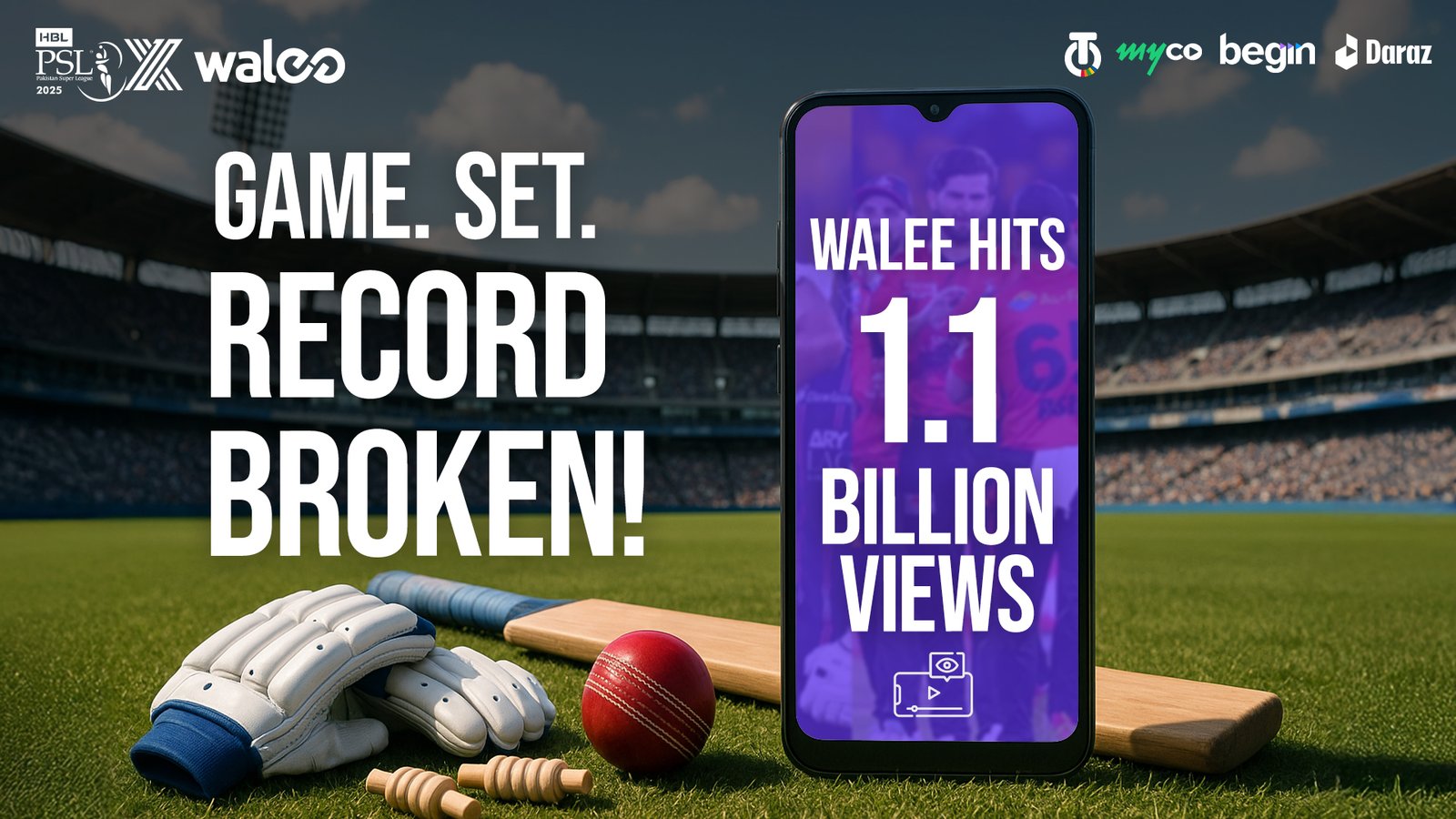 Game. Set. Record Broken - Walee Hits 1.1 Billion Views